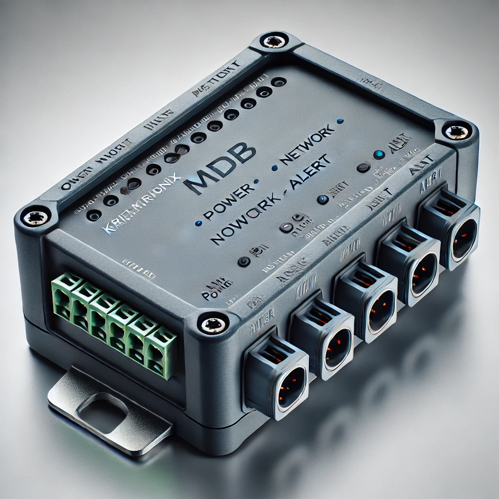 KRIONIX MDB monitoring node inside MDB panel with CT wiring